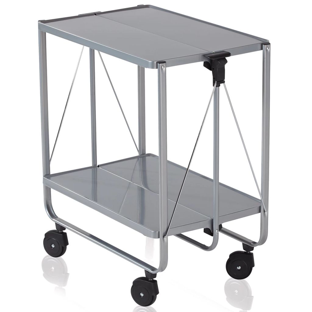 Leifheit Carrinho de cozinha dobrável prateado 74291