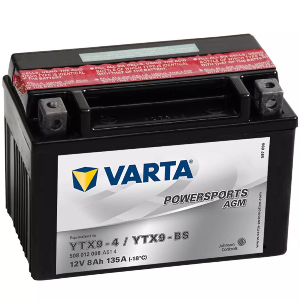 Varta Bateria Powersports Moto Agm YTX9-4 / YTX9-BS