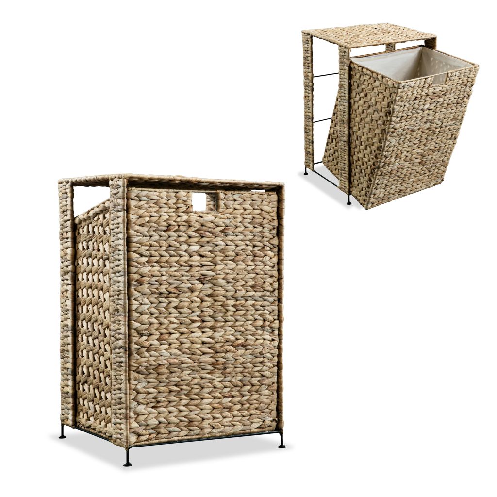 vidaXL Cesto para roupa suja 44x34x64 cm jacinto de água