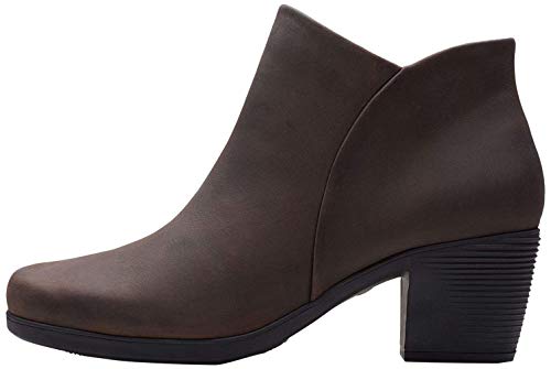 Clarks Un Lindel Zip, Botines Mujer, Marrón (Brown Oily Brown Oily), 39 EU