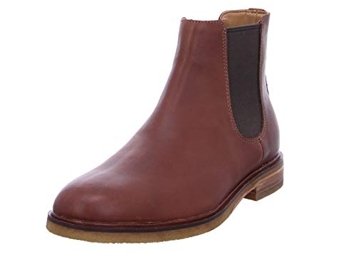 Clarks Clarkdale Gobi, Botas Chelsea Hombre, Marrón (Mahogany Leather), 45 EU