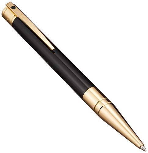S. T Dupont Esferográfica D-initial Ballpoint Pen Lacquer Dupont Preto/dourado