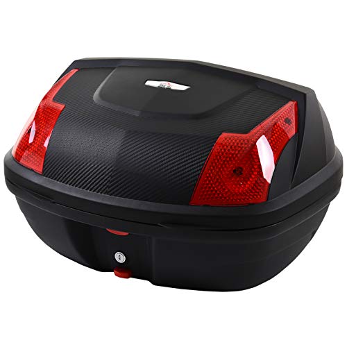 HomCom Mala para Moto Universal 48L com Duas Chaves