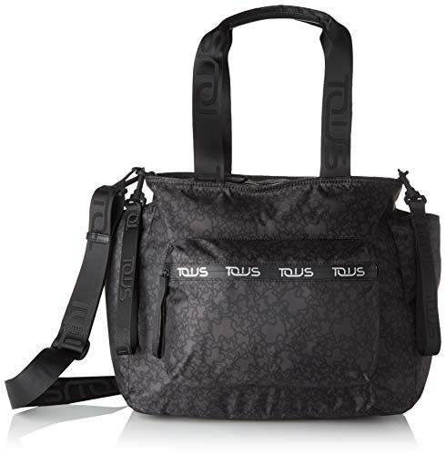 Tous Mala Shopping Kaos Mini Sport Preta com Estampado de Logótipos Preto - A31645491