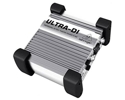 Behringer DI100 - Caja DI profesional, funcionamiento a batería o alimentación fantasma