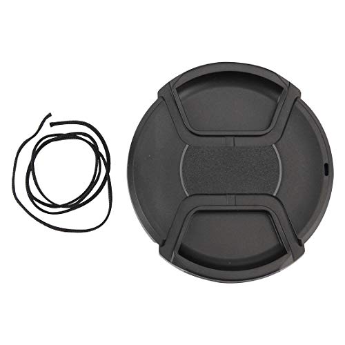 Sghjfj Cubierta de Lente 77mm Centro Pinch cámara Tapa del Objetivo (Negro)
