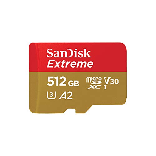Sandisk 512GB + SD Adapter Extreme microSDXC- SDSQXA1-512G-GN6MA