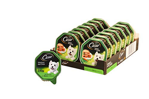 CESAR O selecciones del huerto delicado ybr125 con ternera y verdurine – Paquete de 14 unidades