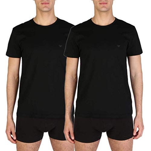 Emporio Armani 111647 Camiseta Interior, Hombre, Negro, M
