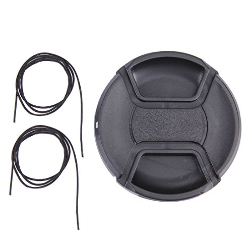 Sghjfj Cubierta de Lente 72mm Centro Pinch cámara Tapa del Objetivo (Negro)