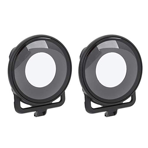 Yunir 2PCS Protector de Lente panorámica Película de Revestimiento óptico Impermeable Cubierta de protección de Lente de Alta transmisión de luz para cámara Deportiva Insta360 One R