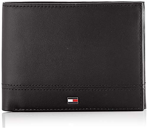 Tommy Hilfiger - Th Essential Extra Cc And Coin, Carteras Hombre, Negro (Black), 1x1x1 cm (W x H L)