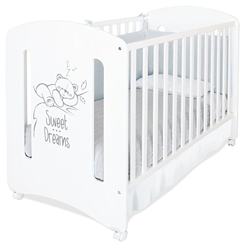 Asalvo Cama de Grades Madeira Urso 120x60 White