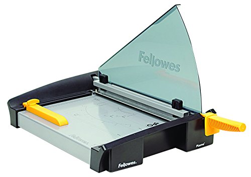 Fellowes Plasma A4 - Guillotina de papel tamaño A4, capacidad de corte 40 hojas, color negro y gris