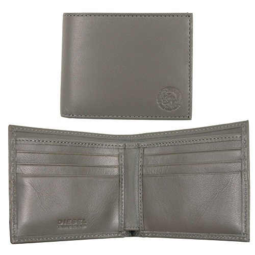 Diesel Back To U Neela Xs - Cartera de piel para hombre - Gris - talla única
