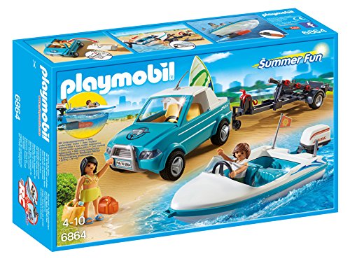 Playmobil Summer Fun - Pick-Up com Barco - 6864