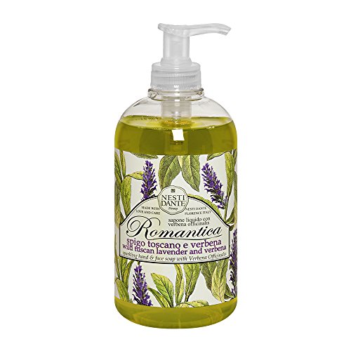 Nesti Dante Romantica Wild Tuscan Lavender and Verbena sabonete líquido delicado para mãos 500 ml