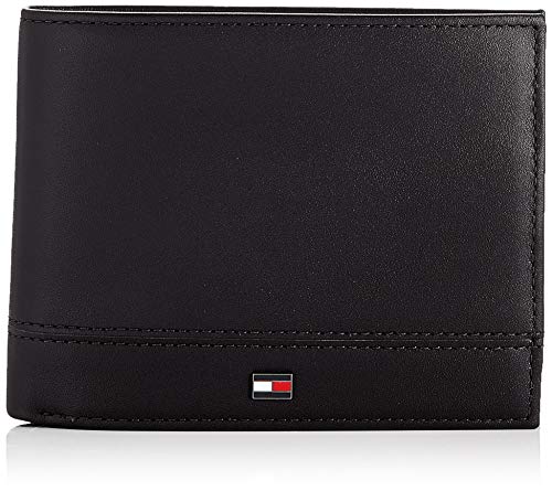 Tommy Hilfiger - Th Essential Cc Flap And Coin, Carteras Hombre, Negro (Black), 1x1x1 cm (W x H L)