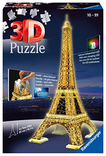 Ravensburger - Puzzle 3D Torre Eiffel Night Edition