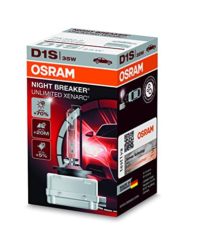 Osram Lâmpada Xenarc Night Breaker Unlimited 35W 85V PK32d-2 D1S - 66140XNB