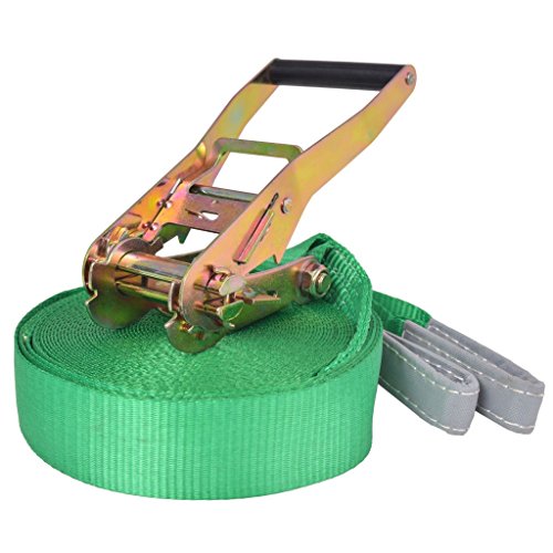 Slackline 15 m x 50 mm 150 kg verde - 142666