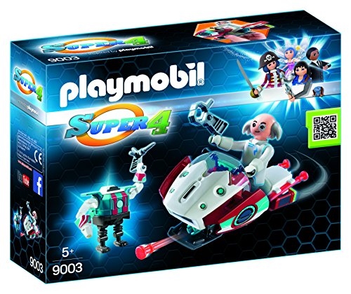 Playmobil Super 4 - Skyjet com Dr. X e Robot - 9003