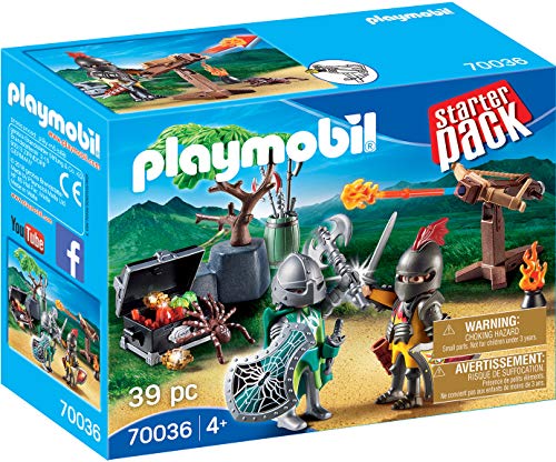 Playmobil Knights - Starter Pack - Batalha pelo Tesouro dos Cavaleiros - 70036